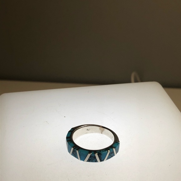 Silver ring - size 8 - Picture 1 of 8